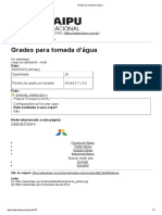 Grades para Tomada D'água