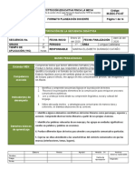 Identificación de La Secuencia Didáctica: Código