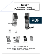 Trilogy Lock Program Guide PDL3000 & PDL3500