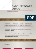 Unidad 3. Economía Y Trabajo: Segundo Nivel Ed. de Adultos