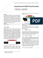 A Review on Multiplexing Schemes for MIMO Channel Sounding