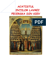 Acatistul Sfinţilor Lavrei Pecerska Din Kiev PDF