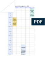 Horario Sexto Semestre