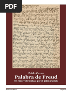 Palabra de Freud-Un Recorrido Textual Por El Psicoanálisis - Pablo Cazau