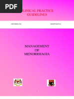 CPG Malaysia - Management of Menorrhagia