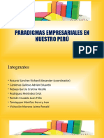 Paradigmas Empresariales y Sociales en El Perú