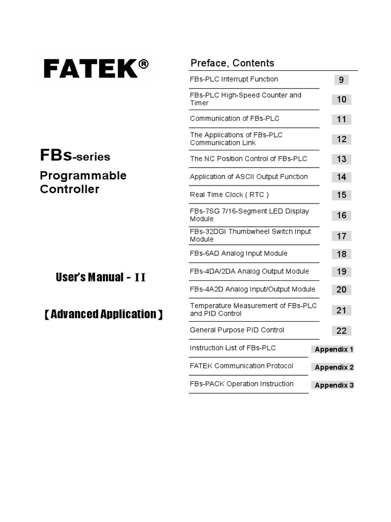 Programmable Controller: - Series | PDF | Programmable Logic Controller ...