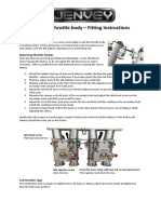 Fitting and balancing heritage throttle bodies