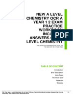 New A Level Chemistry Ocr A Year 1 2 Exam Practice Workbook Includes Answers CGP A Level Chemistry