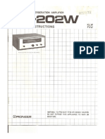 Pioneer SR 202W Owners Manual