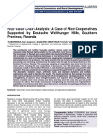 Rice Value Chain Analysis: A Case of Rice Cooperatives Supported by Deutsche Welthunger Hilfe, Southern Province, Rwanda.