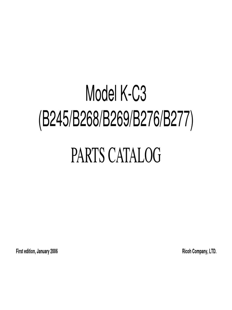 Ricoh MP 301 Parts | PDF | Belt (Mechanical) | Clutch