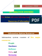 Information Systems: Lecture: FIVE Chapter: THREE