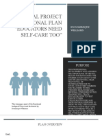 Udl:Final Project Instructional Plan "Educators Need Self-Care Too