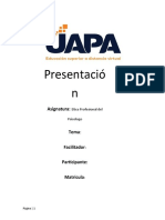 Tarea 7 Etica Profesional Del Psicologo