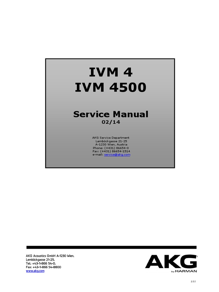Ivm 4 IVM 4500: Service Manual | PDF | Radio | Electronic Engineering