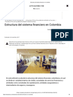 Estructura del sistema financiero en Colombia