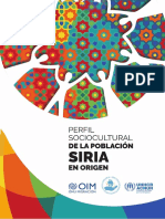 Perfil Sociocultural de Poblacion Siria PDF