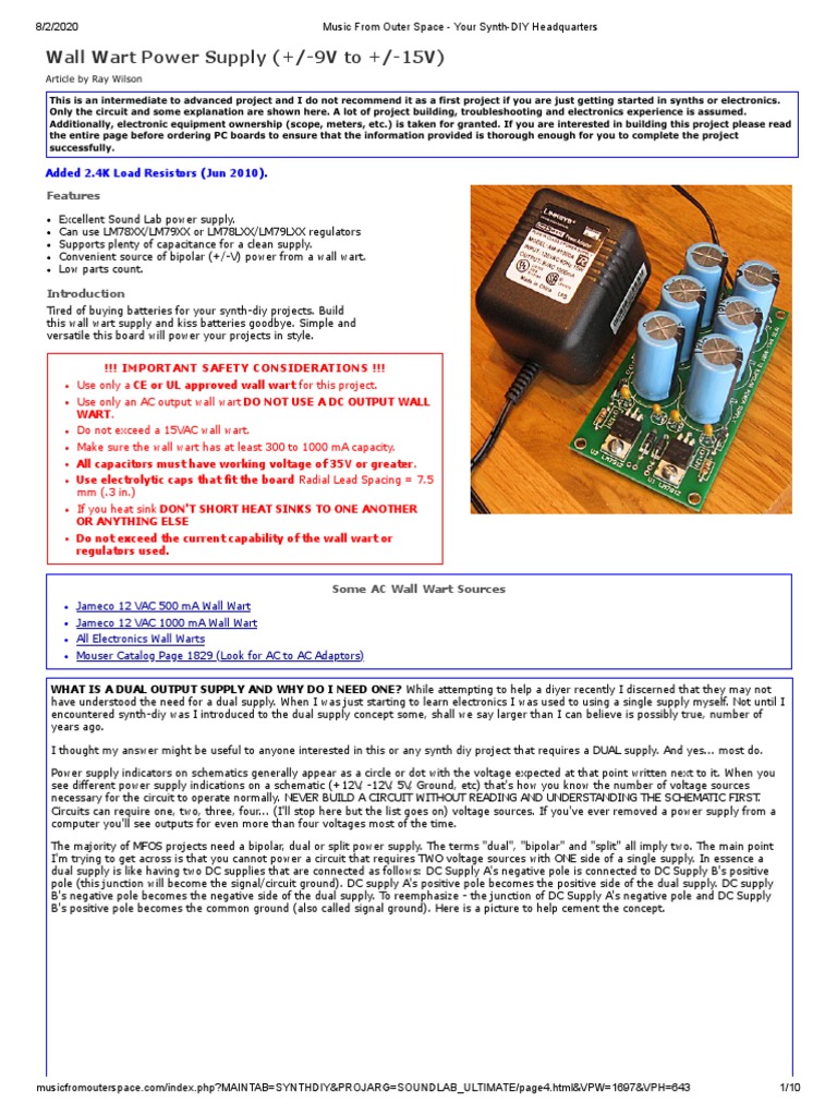 Dual Power Supply PDF | Download Free PDF | Power Supply | Rectifier