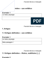 Francês - traducao tecnica
