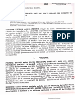 Denuncia Penal A Los Hermanos Rivillas Gomes Por El Delito de Fraude Procesal y Alzamiento en Bienes