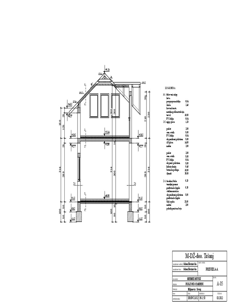 Presjek A-A | PDF