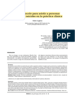 Gagliesi - Un protocolo para asistir a personas con ideas suicidas