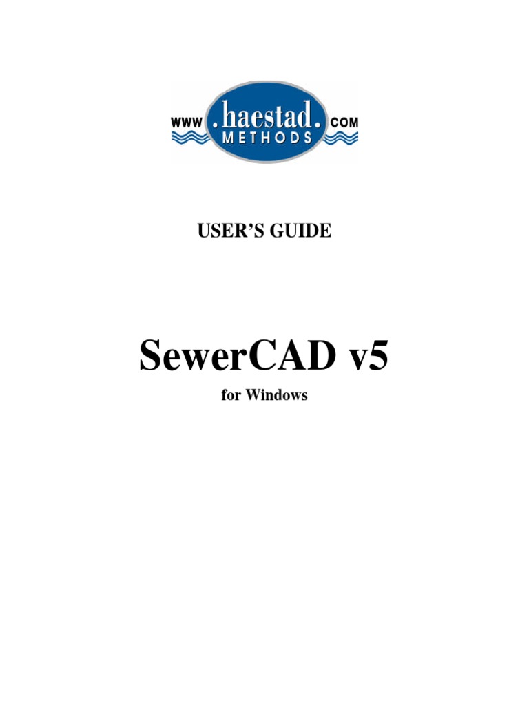 sewerCAD PDF | PDF | Menu (Computing) | Microsoft Windows