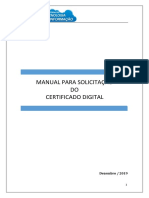MANUAL DE SOLICITAÇÃO DE CERTIFICADO DIGITAL - DEZEMBROv3 2019
