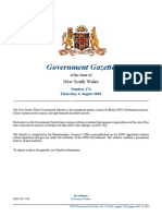 Government Gazette: New South Wales