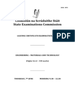 Coimisiún Na Scrúduithe Stáit State Examinations Commission: Leaving Certificate Examination, 2018