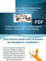 Definición Del Alcance de La Investigación Que Se Realizará