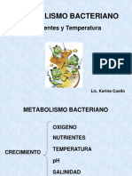 Clase 5 - Metabolismo Bacteriano - Nutrientes y Temperatura PDF