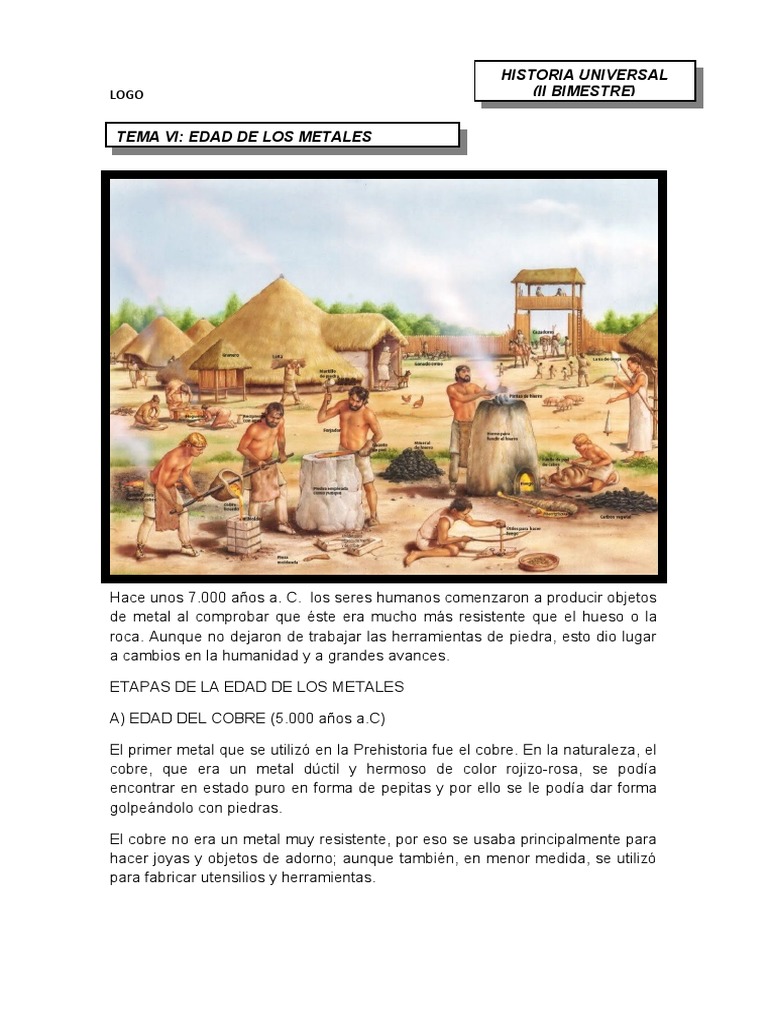 Edad de Los Metales 3° y 4° | PDF | Bronce | Rieles