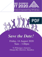 Tainui Economic Business Summit 2020 Save The Date Final