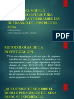 Impacto Del Modelo Pedagogico, Estructura Pedagogica y Herramientas de Trabajo Del Instructor Sena