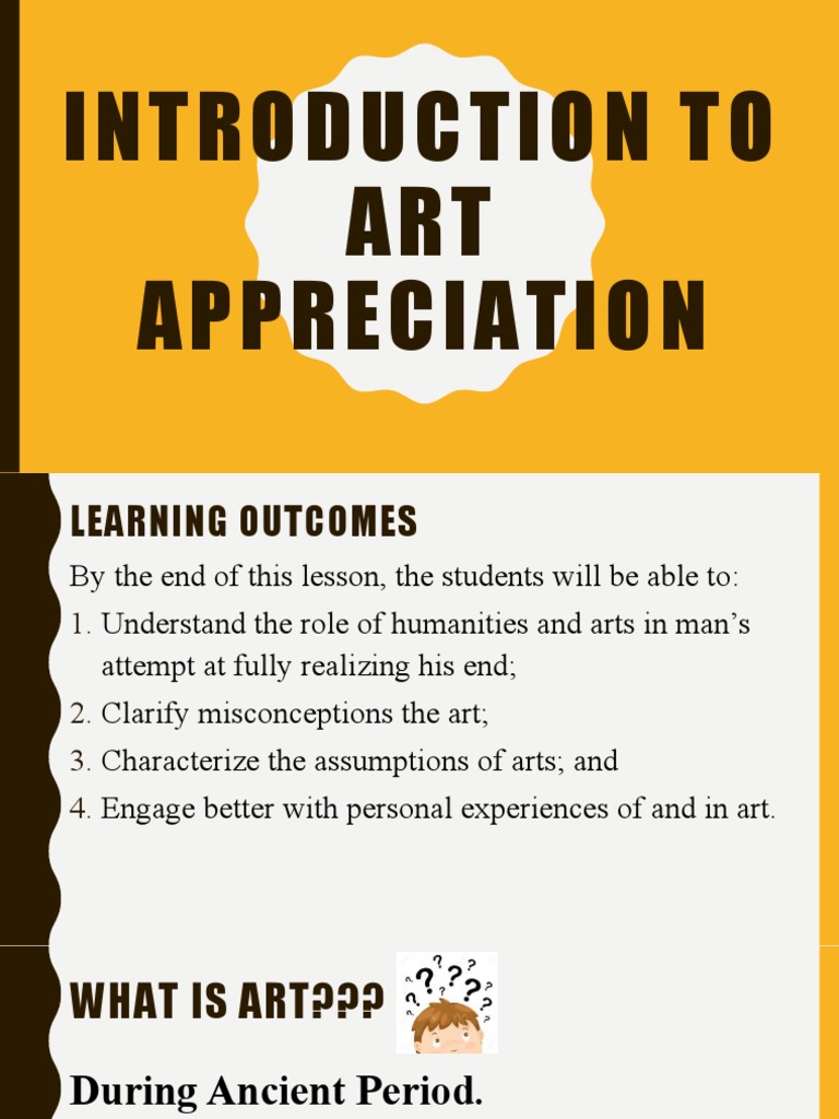 Introduction To Art Appreciation PDF