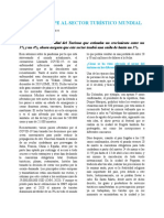 UN DURO GOLPE AL SECTOR TURÍSTICO MUNDIAL