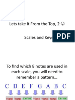 Lets Take It From The Top, 2 Scales and Keys