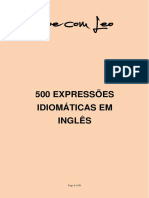 500 Expressões Idiomáticas em Inglês