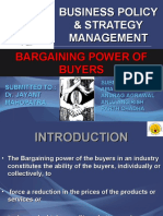 Business Policy & Strategy Management Bargaining Power of Buyers