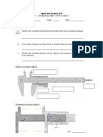 Measurement - Vernier Calipers