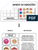 Jogos da memória em PDF sobre emoções/Cartas praticante e cavalo