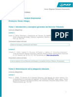Relación de Lecturas 2020-1 - Régimen Tributario Empresarial PDF