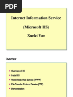 Internet Information Service (Microsoft IIS) : Xuefei Yao