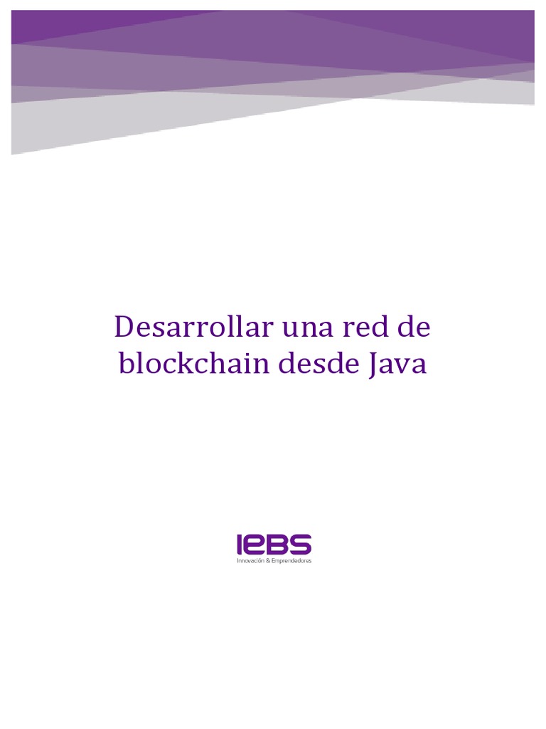Blockchain en Java: Guía de Desarrollo | PDF | Java (lenguaje de ...