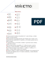 EJERCICIOS DE PRACTICA Multiplicación y División de Fracciones