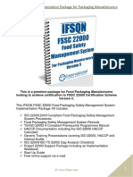 FSSC 22000 Implementation Package For Packaging Manufacturers V5 Brochure PDF