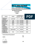 Jadwal Pembina Ekstra