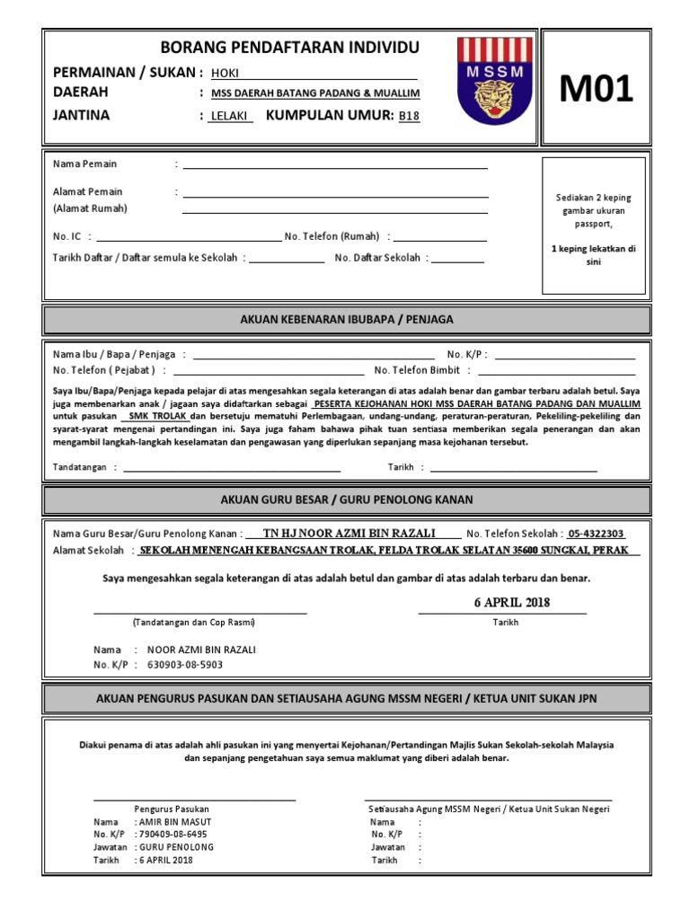 Borang R01 R02 Pdf